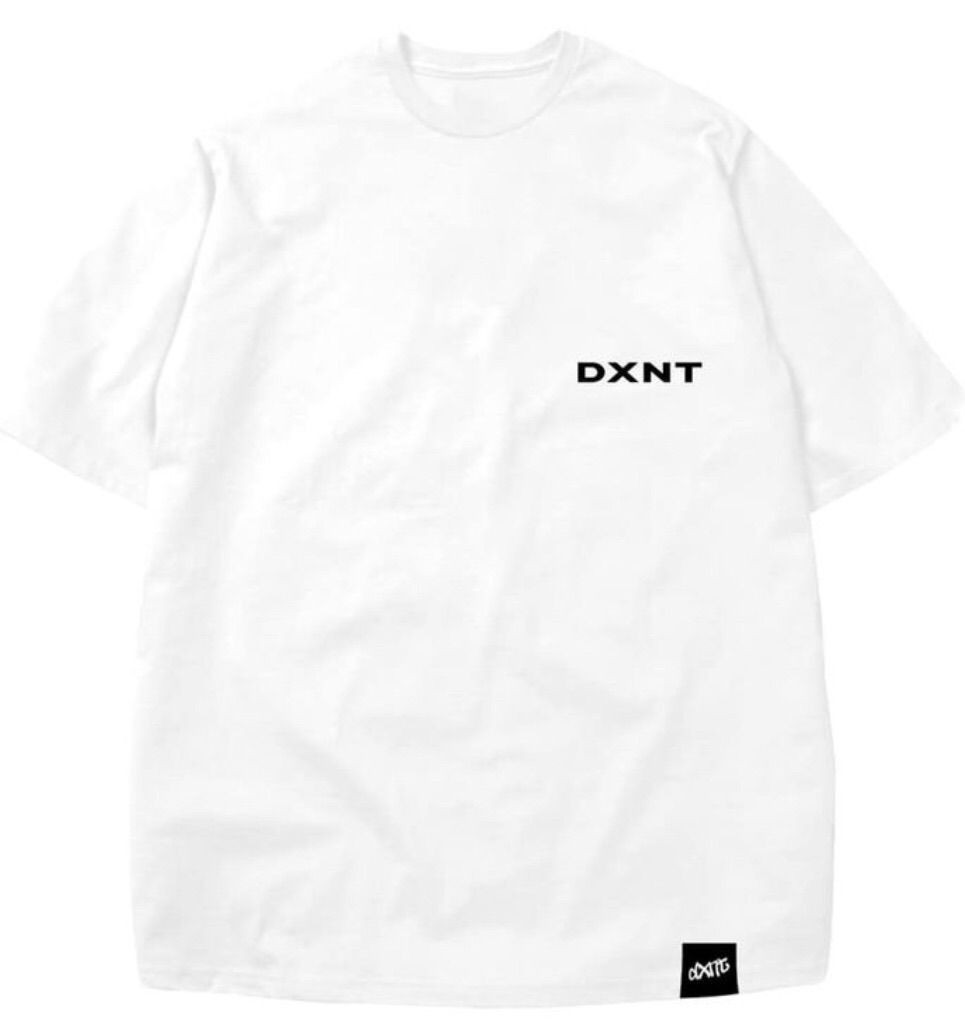 DXNT Minimalist White Boxy Tee