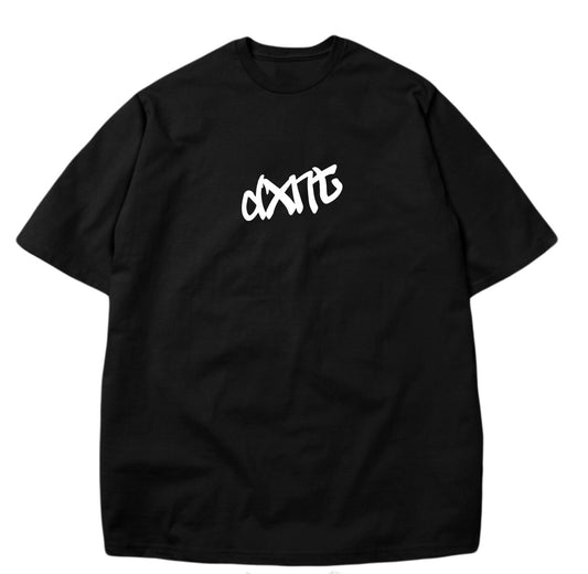 DXNT Modern Streetwear Black Boxy Tee