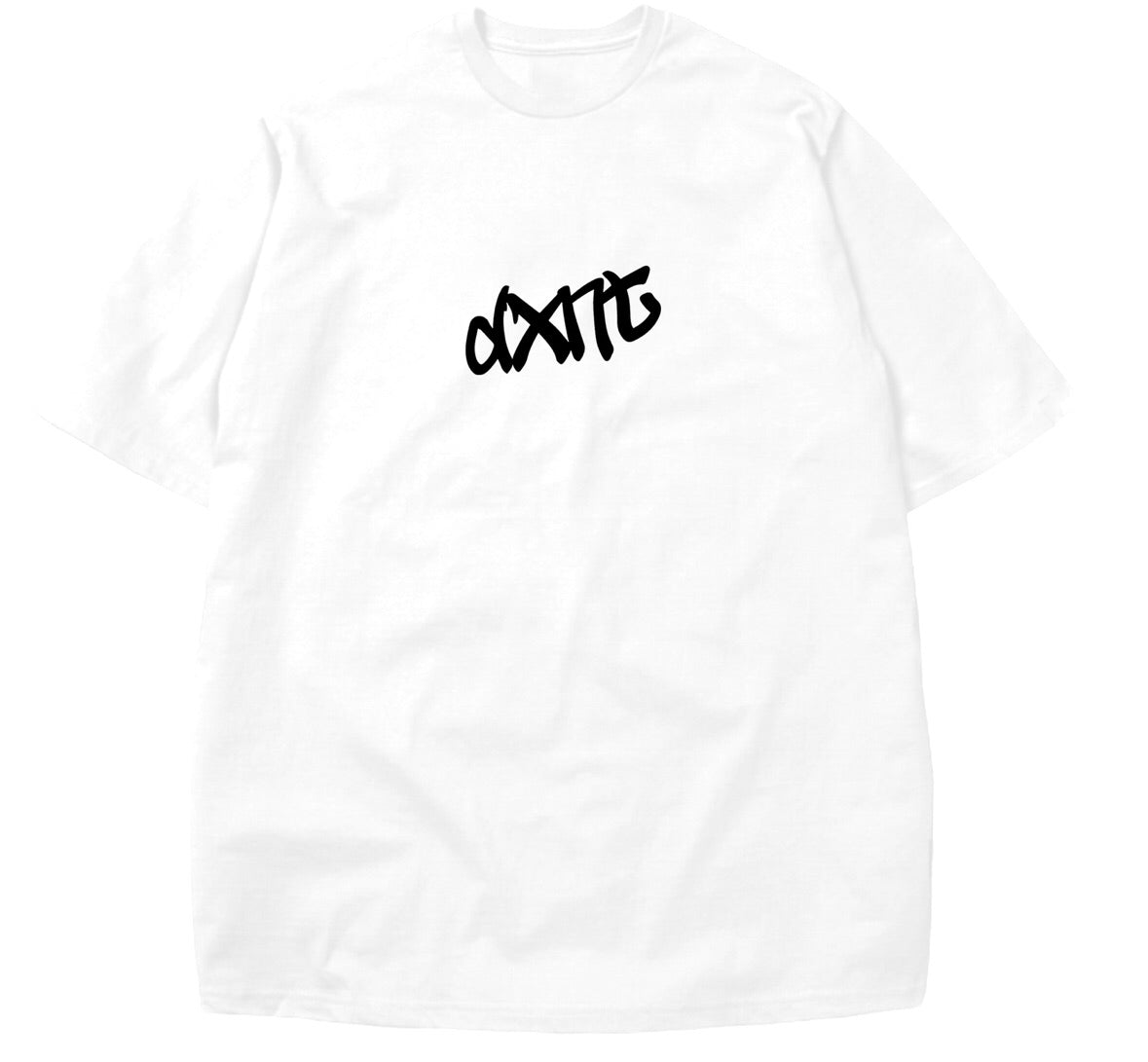 DXNT Modern Streetwear White Boxy Tee