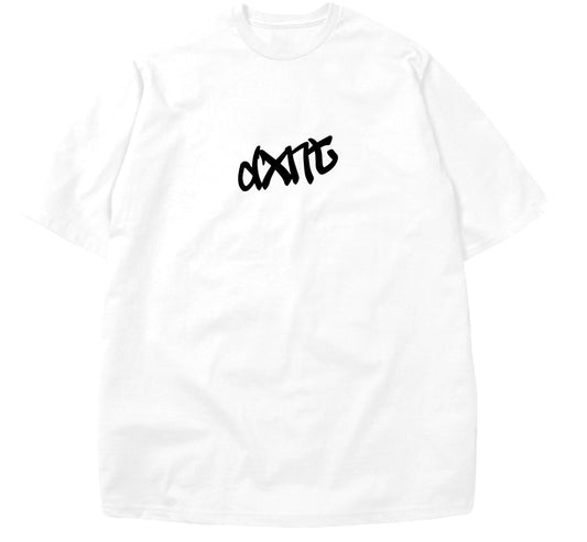 DXNT Modern Streetwear White Boxy Tee