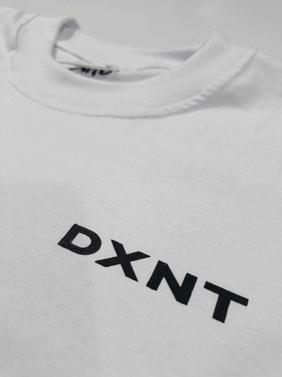 DXNT Minimalist White Boxy Tee