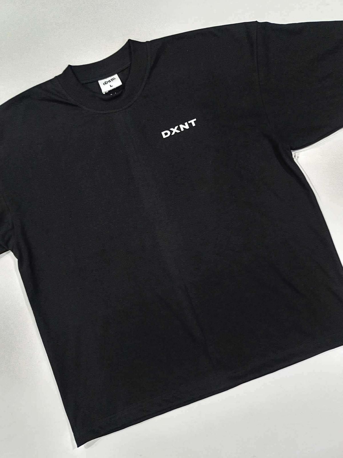 DXNT Minimalist Black Boxy Tee